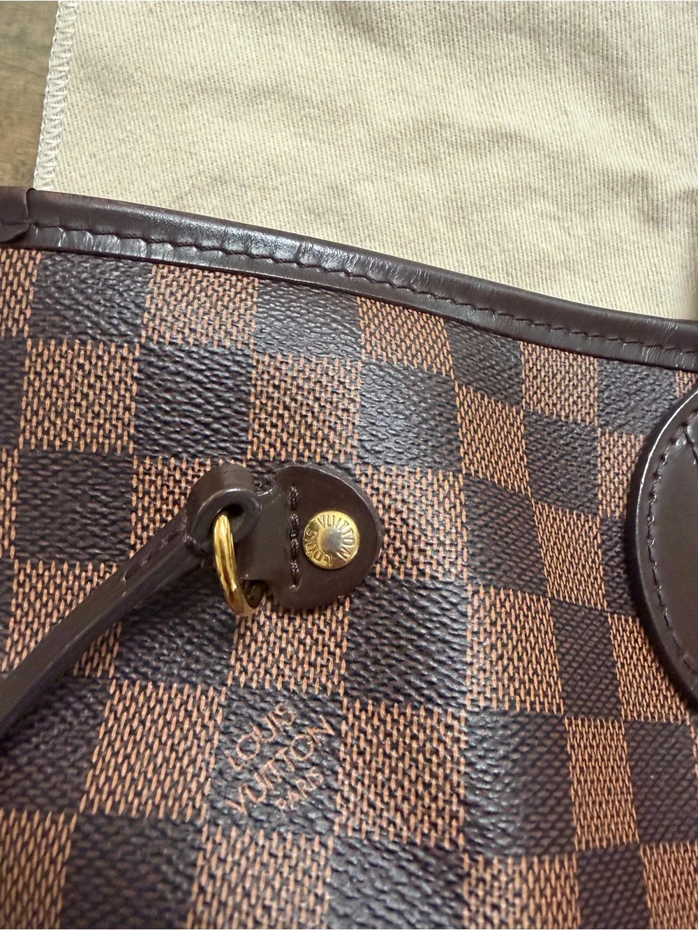 Louis Vuitton Brown Damier Never full MM